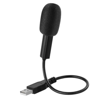 Immagine di Microfono USB per PC Portatile, Condensatore Omnidirezionale con collo di cigno flessibile regolabile a 360, registrazione, chat online, giochi, YouTube, podcast, plug &amp; play