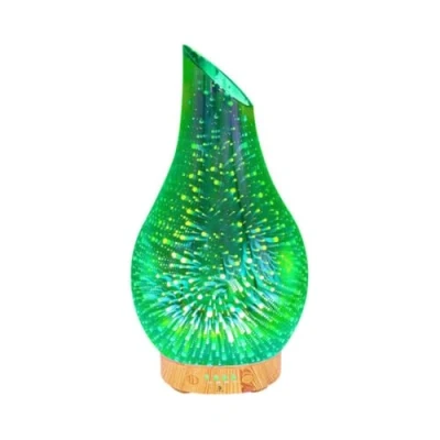 Immagine di Recalma Diffusore di oli essenziali, Umidificatore Ambiente Vetro 3d soffiato a mano, Aromi, Universale, Profumatori con 7 Diversi Colori Luce