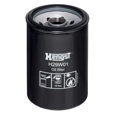 Immagine di HENGST FILTER H29W01 Filtro olio 1 1/8 16UN ad avvitamento