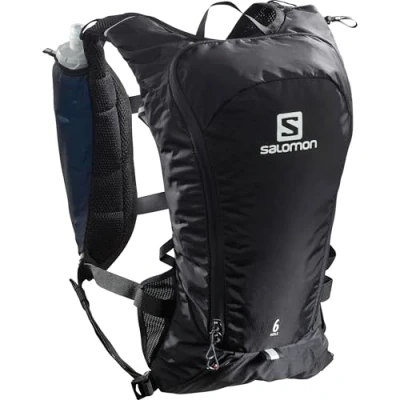 Immagine di Salomon Agile 6 Gilet Unisex per Idratazione Trail Running Escursionismo MTB, Comfort dinamico, Accesso rapido, Versatilità, Nero