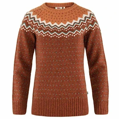 Immagine di Fjallraven 89941 215 242 Övik Knit Sweater W/Övik W Maglia Lunga Donna Autumn Leaf Desert Brown Taglia XL