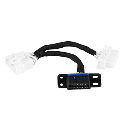 Immagine di Cavo di prolunga OBD2, Fydun plastica ABS dell&#039;adattatore splitter maschio femmina da 16 pin a doppia Y (nero)