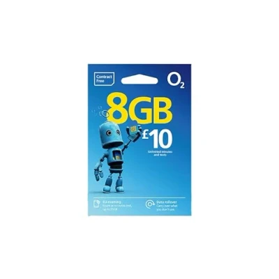 Immagine di O2 Carta SIM Ricaricabile, operatore (Regno Unito)