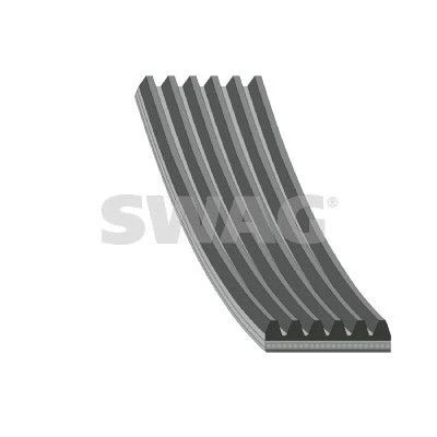 Immagine di SWAG 33 10 4408 Cinghia Poly V 1205 6 EPDM (Etilene Propilene Diene Caucciù) LAND ROVER: Range Rover Evoque, Discovery Sport, CITROËN: C1 II