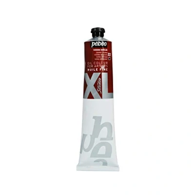 Immagine di PEBEO Fine Studio XL Colore ad Olio per Pittura, Marrone (Siena Bruciata), 200 ml