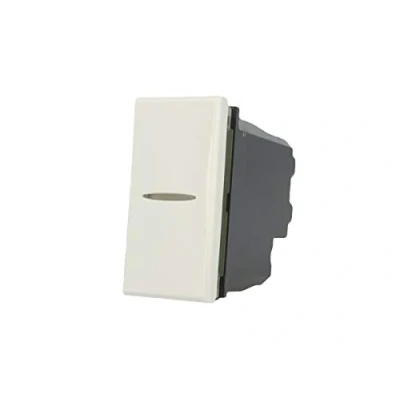 Immagine di Deviatore Assiale 1P 16A Unipolare, Compatibile con Bticino Axolute (Bianco)