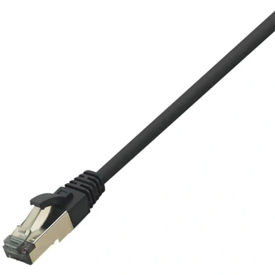 Immagine di LogiLink CQ8043S RJ45 cavo di rete, patch CAT 8.1 S/FTP 1.50 m Nero Privo alogeni 1 pz.