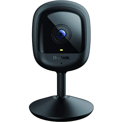 Immagine di D Link DCS 6100LH Videocamera mydlink Wi Fi Full HD compatta con visione notturna, rilevamento di movimenti e suoni, registrazione video, ONVIF, Compatibile Alexa l&#039;Assistente Google, WPA3