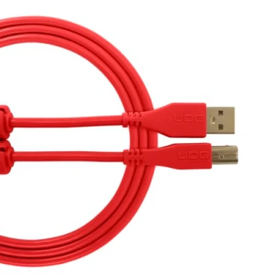 Immagine di UDG U95001RD Cavo USB 2.0 (A B) Audio ad alta velocità ottimizzato A Maschio B maschio, rosso, 1 metro. Compatibile con qualsiasi dispositivo