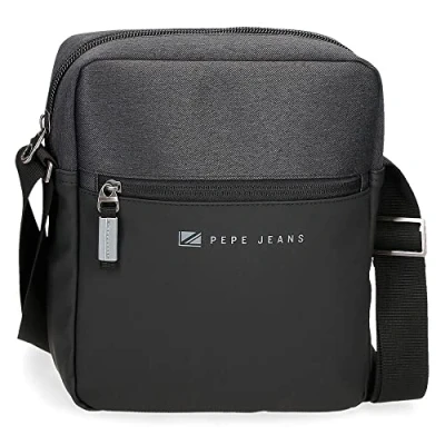 Immagine di Pepe Jeans Jarvis Tracolla Porta Tablet Nero 23x27x7 cm Poliestere con dettagli in finta pelle