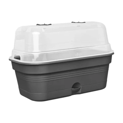 Immagine di elho Green Basics Grow Tray Allin1 L Fioriera Nero Coltura E Raccolta 23 x W 39 H 15.2 cm
