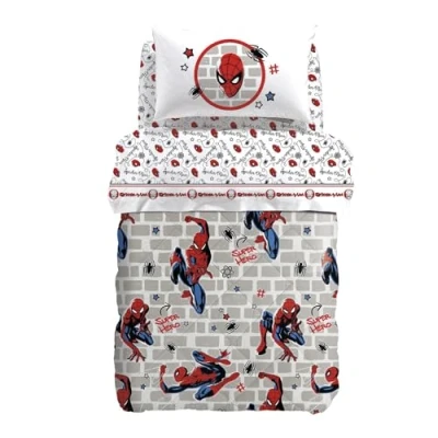 Immagine di Caleffi Trapunta Spider Man Wall in Cotone