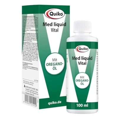 Immagine di Quiko Med Liquid 100ml Origano appositamente estratto per Uccelli da Compagnia e piccioni Corsa rafforzare Il Sistema immunitario.