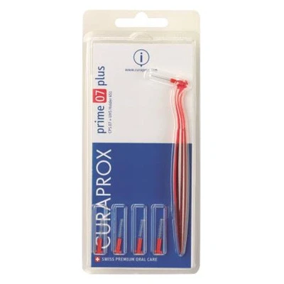 Immagine di CPS 07 PRIME PLUS Spazzolini Manico Rosso Curaprox 5 Pezzi