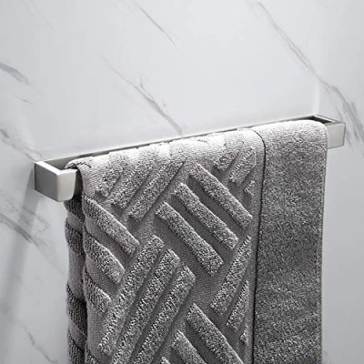 Immagine di Melairy Bagno Portasciugamani 30CM Autoadesivo Per Porta Salviette in Acciaio Inossidabile Asciugamano Spazzolato
