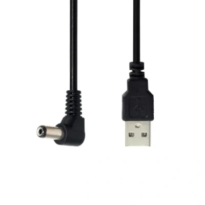 Immagine di chenyang, cavo adattatore CY DC 5V da USB 2.0 a 1mm (maschio) connettore cilindro 5,5 mm x 2,5 mm, di ricarica della lunghezza 80 cm, nero