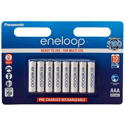 Immagine di Panasonic eneloop HR03 Batteria ricaricabile Ministilo (AAA) NiMH 800 mAh 1.2 V 8 pz.
