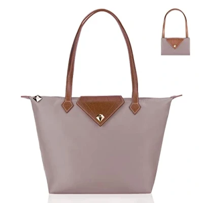 Immagine di BOJLY Borsa da donna, a tracolla Borse mano donna in nylon con diamanti Shopping Pieghevole viaggio impermeabile Rosa Piccolo
