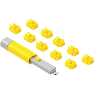 Immagine di Smartkeeper Blocco porta RJ45 LAN NL03PKYL Kit da 10 Giallo incl. 1 chiave