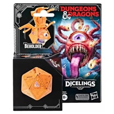 Immagine di Dungeons &amp; Dragons Hasbro L&#039;onore dei ladri, D&amp;D Dicelings, Orsogufo Bianco, Mostro collezionabile per Adulti, Dado Convertibile, d20 Gigante, Action Figure, Gioco di Ruolo, Dado, F5214