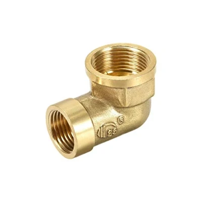 Immagine di Raccordo a gomito in ottone 90 gradi 1/2 NPT femmina X 3/4