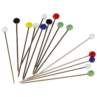 Immagine di Prym Spilli con Testa in Vetro, 0,60 x 30 mm, Colorati, 100 g, Lega di Acciaio, Multicolore, 0,60mm