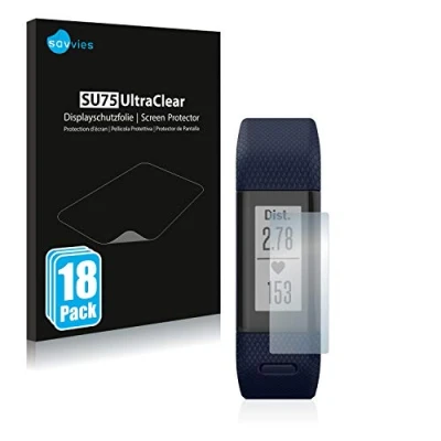 Immagine di savvies (18 Pezzi Pellicola Protettiva per Garmin Vivosmart HR+ Protezione Schermo Trasparente
