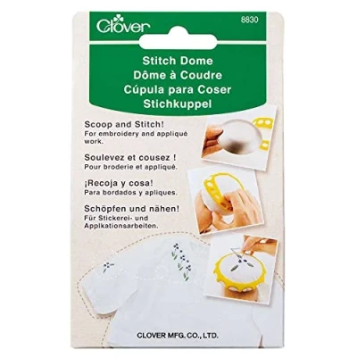 Immagine di clover Stitch Dome Cupola a Punto, Argento e Giallo, Taglia unica