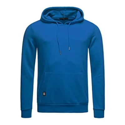 Immagine di RED BRIDGE Felpa da Uomo con Cappuccio Premium Basic Maglia in Cotone Azzurro L