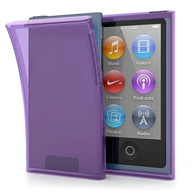 Immagine di kwmobile Custodia compatibile con Apple iPod Nano 7 in silicone TPU Back Case protezione posteriore viola