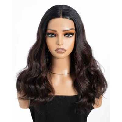 Immagine di Style Icon Parrucche Anteriori Sciolte Ricci Da 17/43cm Sintetiche Di Ricambio Per Capelli Fibra Termoresistente Donne