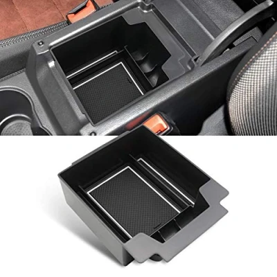 Immagine di YEE PIN Ateca Scatola di Immagazzinaggio Accessori per Car Compatibile con SEAT SUV 2016 2021 2022 2023 Center Console Bracciolo Secondario Vassoio Tappetino Antiscivolo