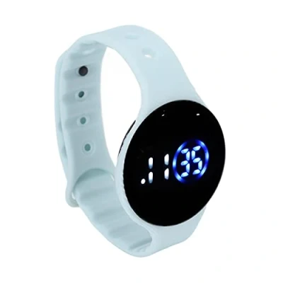 Immagine di Orologio Digitale per Bambini Intelligente, Cinturino in Silicone Impermeabile Elettronico a LED Antigraffio Donne Uomini(Azzurro)