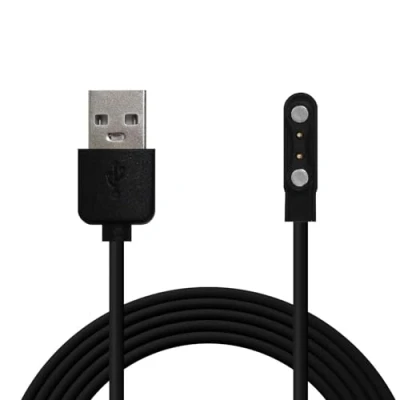 Immagine di OcioDual Cavo di Ricarica USB 2.0 55cm Nero per Smartwatch YAM SW022 Ticwatch GTX/CXB01 Xiaomi Haylou RT LS05S