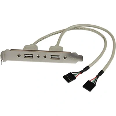 Immagine di STARTECH ADATTATORE PIASTRA SLOT USB A FEMMINA 2 PORTE