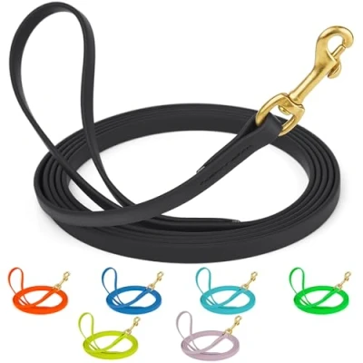 Immagine di Viper Biothane Guinzaglio da Lavoro Lungo per Cani, 2 Colori e 6 Misure, Arancione Cacciatore, 1,5 x 4,6 m