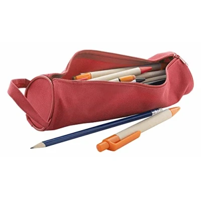Immagine di ANTEVIA Astuccio scolastico portapenne con manico, più di 10 modelli. Chiusura: cerniera, manico. Colore: rosso (Celes Rosso).