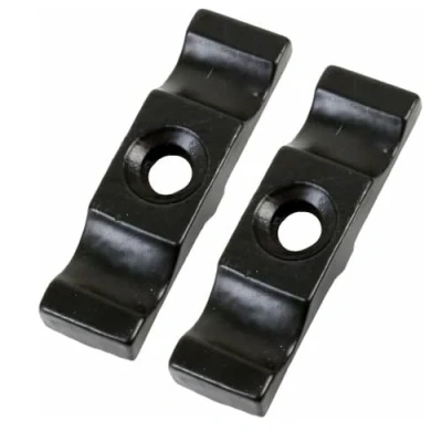 Immagine di Merriway BH04252 Fermo a Piastrina Girevole, Finitura Laccata, Nero, Pack of 2, Set di 2 Pezzi