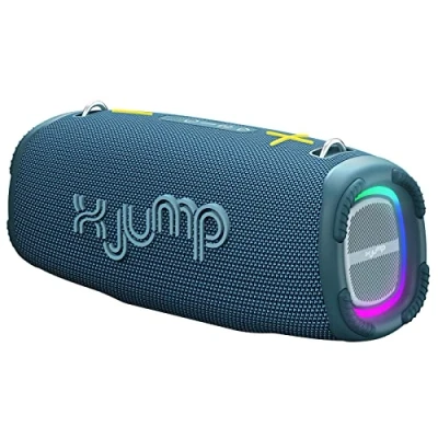 Immagine di X JUMP XJ 200 Cassa Wireless Portatile Amplificata 90W, Alte Prestazioni, con Funzione TWS, USB, AUX IN, Microfono Incorporato, Speaker Resistente all&#039;Acqua Waterproof IPX5, Blu