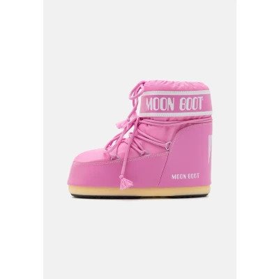 Immagine di Moon Boot ICON LOW Unisex Stivaletti stringati, Taglia: 39 41, Pink Finta pelle / tessuto