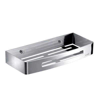 Immagine di Gedy Nerva Porta Oggetti Rettangolare, Metallo, Cromo, 30 X 12.8 4.5, 1000 unità