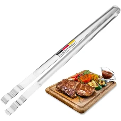 Immagine di Westmark Pinza per barbecue e salsicce, Estremità ondulate, Acciaio inox, Lunghezza: 35,4 cm, Argento, 12752270