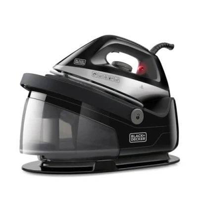 Immagine di BLACK+DECKER BXSS2200E Ferro da stiro a caldaia, 5 bar, sistema di ricarica illimitata, colpo vapore 120g/min, piastra in ceramica, si scalda 1 minuto, filtro anticalcare