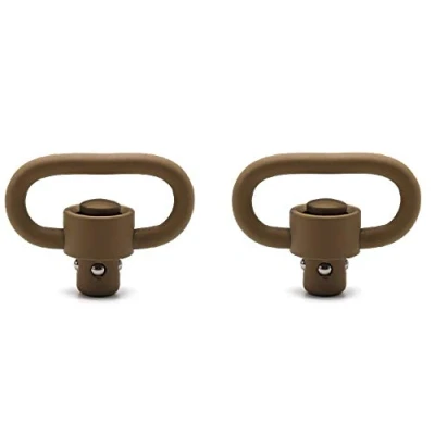 Immagine di TRIROCK 2 Pack 1.25 inch Tan/FDE Push Button Quick Release Detachable Sling Swivel Mount