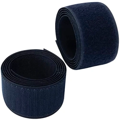 Immagine di Aerzetix C65982 Nastro/rotolo di scratch 40mm 1 metro auto aggrappante organizer/fermacavo striscia aggancio sacchetto indumento cinghia colore: blu scuro in poliammide e poliestere