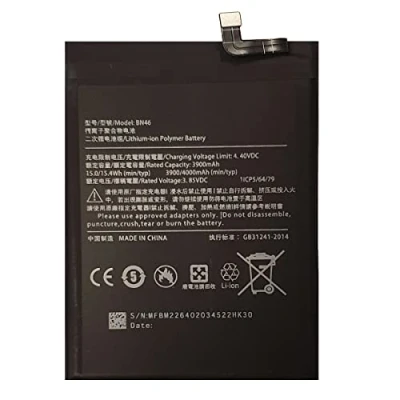 Immagine di Smartex® Black Label Batteria compatibile con BN46 Xiaomi Redmi Note 8, 8T,Redmi 7, 8A, 6 Capacità 3900 mAh