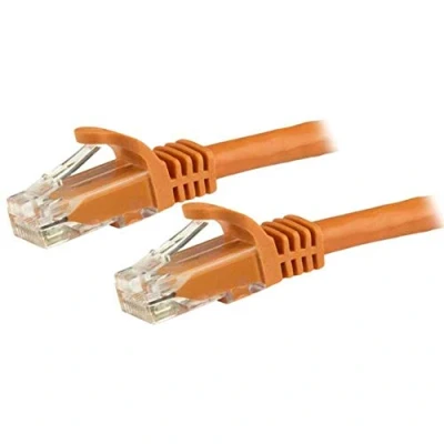 Immagine di StarTech.com N6PATC3MOR Cavo di Rete CAT6, Patch Ethernet, RJ45, UTP, Antigroviglio, 3 m, Arancio