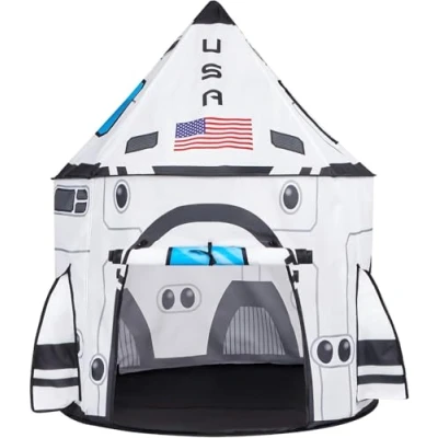 Immagine di JOYIN Tenda per Bambini,Razzo Spaziale Pop Up Bambinii,Portatile Pieghevole Space Unica Interni ed Esterni