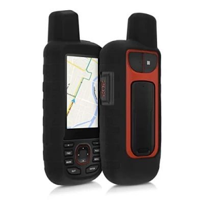 Immagine di kwmobile Cover in silicone compatibile con Garmin GPSMAP 66i Custodia protettiva antiscivolo dispositivi GPS di navigazione Protezione navigatore