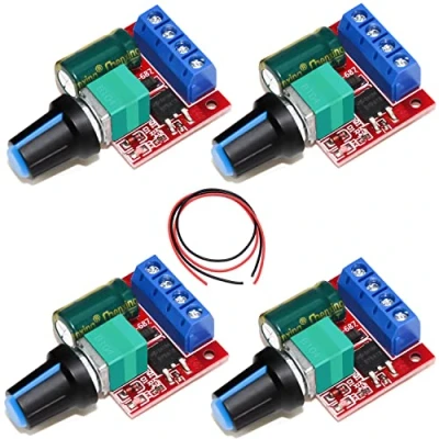 Immagine di Regolatore di Tensione Controller Velocità 4Pcs pwm Motore DC 6V 12V 24V 35V Modulo Interruttore Regolabile